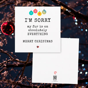 Cartes Pour Fêtes Annuelles Simple Funky Fur Joyeux Noël De Chien