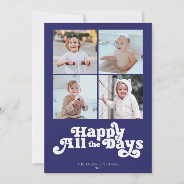 Cartes Pour Fêtes Annuelles Simple Hanoukka Four Photo (Devant)