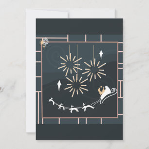 Cartes Pour Fêtes Annuelles Simple mi-siècle Noël moderne