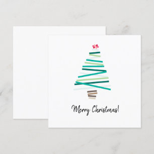 Cartes Pour Fêtes Annuelles simple mignon arbre de Noël abstrait joyeux