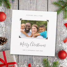 Simple minimaliste Photo de famille Joyeux Noël