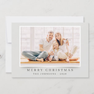 Cartes Pour Fêtes Annuelles Simple moderne élégant Noël photo personnalisée