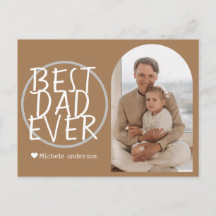 Cartes Pour Fêtes Annuelles Simple moderne Fête des pères familiale Nom photo