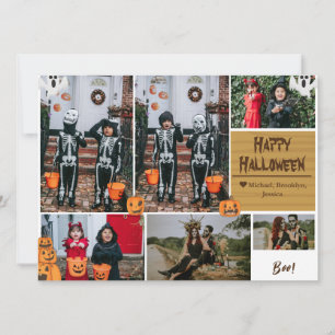 Cartes Pour Fêtes Annuelles Simple Moderne Joyeux Halloween photo collage de f