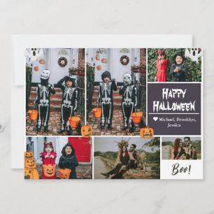 Cartes Pour Fêtes Annuelles Simple Moderne Joyeux Halloween photo collage de f