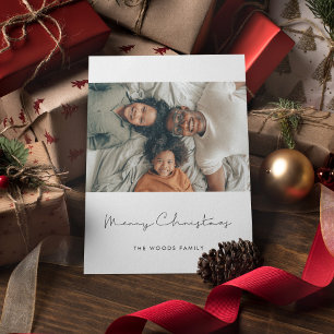 Cartes Pour Fêtes Annuelles Simple moderne Joyeux Noël photo