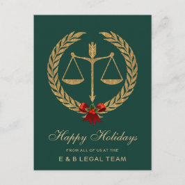 Cartes Pour Fêtes Annuelles Simple procureur Noël