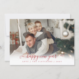 Cartes Pour Fêtes Annuelles Simple Script Bonne année