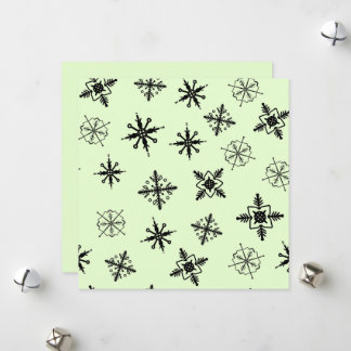 Cartes Pour Fêtes Annuelles Simple Snowflakes Noël
