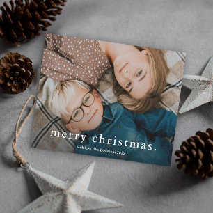 Cartes Pour Fêtes Annuelles Simple Type Photo Joyeux Noël