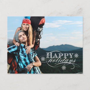 CARTES POUR FÊTES ANNUELLES SIMPLE VACANCES PHOTO POSTCARD