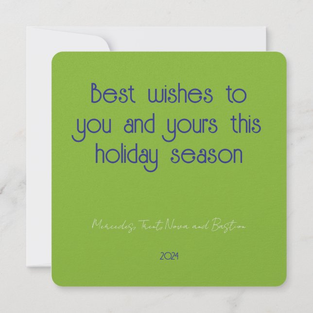 Cartes Pour Fêtes Annuelles Simple Vœux de la Saison de Gnome (Dos)