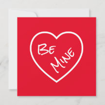 Simplicity Be Mine Rouge & Blanc Saint Valentin