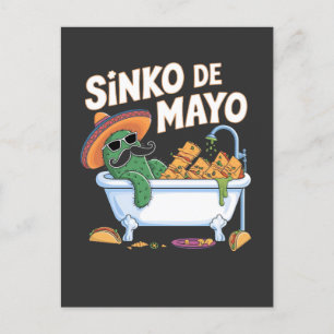 Cartes Pour Fêtes Annuelles Sinko de Mayo Cinco De Mayo Cactus Drôle
