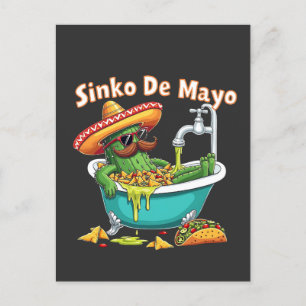 Cartes Pour Fêtes Annuelles Sinko de Mayo"Funny Cinco de Mayo Cactus