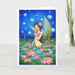 Cartes Pour Fêtes Annuelles Sirène de lis de Starlight