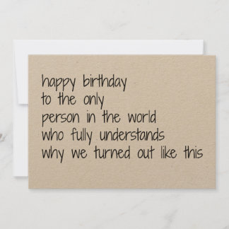 Cartes Pour Fêtes Annuelles sister birthday card, funny birthday card sisters
