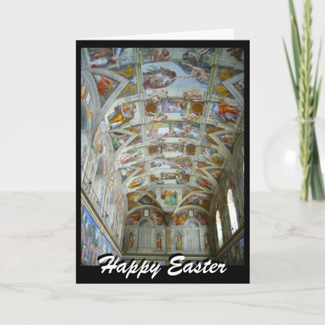 Cartes Pour Fêtes Annuelles sistine Pâques (Devant)