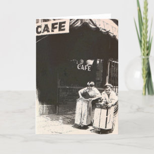 Cartes Pour Fêtes Annuelles Skateboard Friends 1931 - Box Cart Boys
