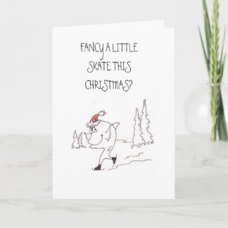 Cartes Pour Fêtes Annuelles Skatefish, AIMENT un PETIT PATIN CE NOËL ?