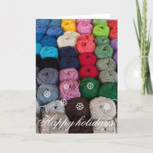 Cartes Pour Fêtes Annuelles Skeins de fils vacances