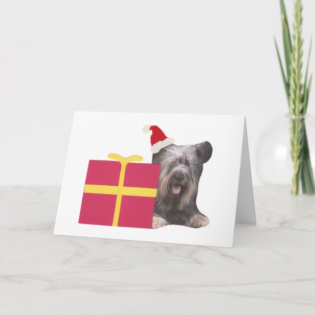 Cartes Pour Fêtes Annuelles Skye Terrier Santa Hat (Devant)
