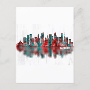 Cartes Pour Fêtes Annuelles Skyline Baltimore Maryland