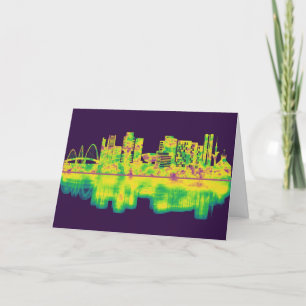Cartes Pour Fêtes Annuelles Skyline Brasilia Brésil