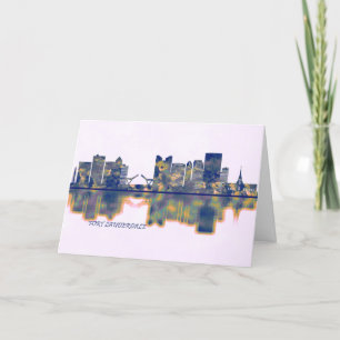 Cartes Pour Fêtes Annuelles Skyline de Fort Lauderdale