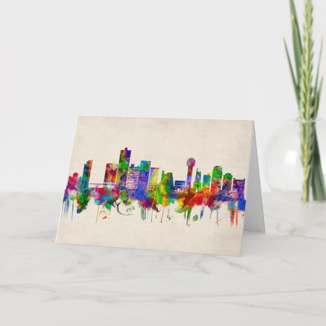Cartes Pour Fêtes Annuelles Skyline de Knoxville (Devant)