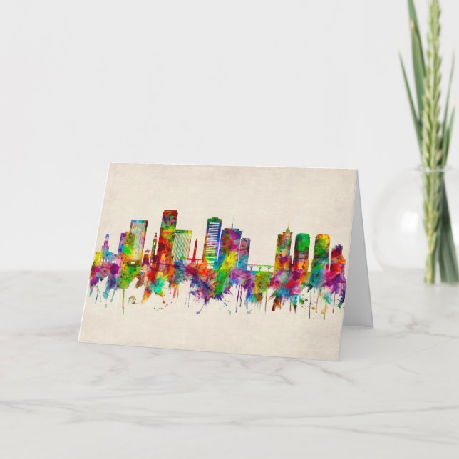 Cartes Pour Fêtes Annuelles Skyline de Richmond (Devant)