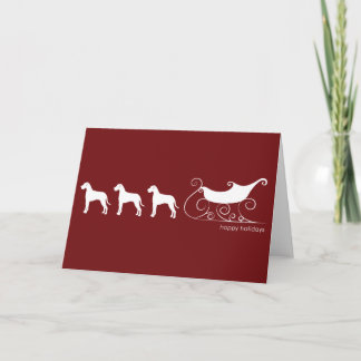 Cartes Pour Fêtes Annuelles Sleigh de DaneDeer et de Père Noël