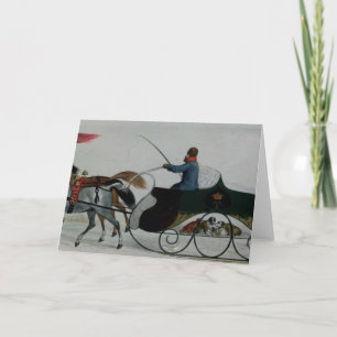 Cartes Pour Fêtes Annuelles Sleigh hippomobile
