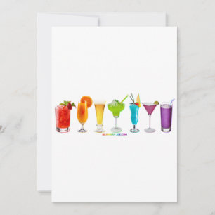 Cartes Pour Fêtes Annuelles SlipperyJoe's Cheers alcool cocktail orgueil neon 