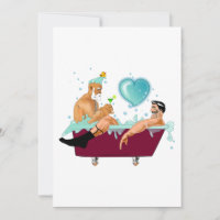 SlipperyJoe's deux gays hommes aiment la baignoire