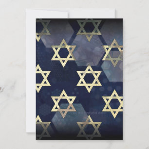 Cartes Pour Fêtes Annuelles SlipperyJoe's Happy Hanoukka multiple Star de Davi