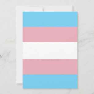 Cartes Pour Fêtes Annuelles SlipperyJoe's transgenre pride drapeau de la diver