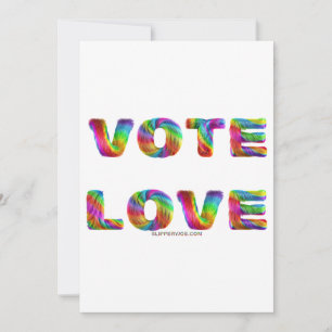 Cartes Pour Fêtes Annuelles SlipperyJoe's vote amour égalité cadeaux gay pride