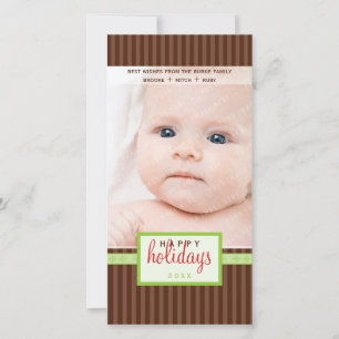 Cartes Pour Fêtes Annuelles SMART HOLIDAY PHOTOCARD :: panneau 2P