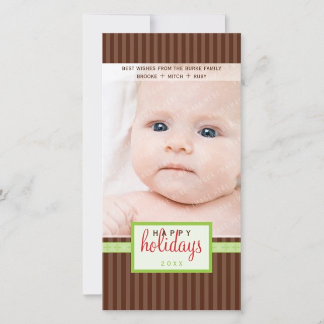 Cartes Pour Fêtes Annuelles SMART HOLIDAY PHOTOCARD :: signpost 2P (Devant)