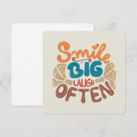 Smile Big Laugh Souvent : Joyeux