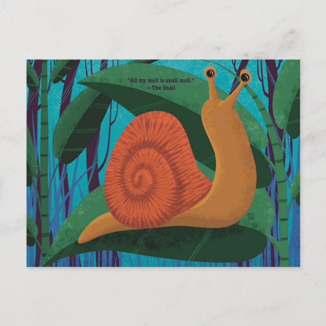 Cartes Pour Fêtes Annuelles Snail Mail Postcards (Devant)