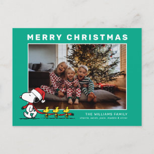Cartes Pour Fêtes Annuelles Snoopy & Friends Photo de la famille de Noël