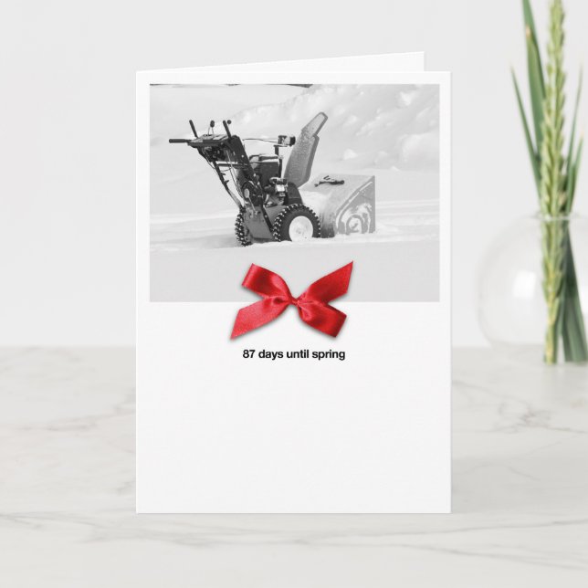 Cartes Pour Fêtes Annuelles Snow Plow Christmas (Devant)