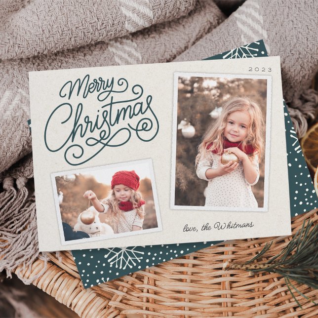 Cartes Pour Fêtes Annuelles Snowfall Script 2 Photo Snshot (Créateur téléchargé)