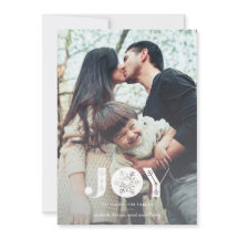 Snowflake Joy Full Bleed Christmas Photo