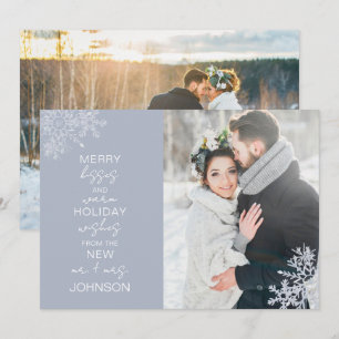 Cartes Pour Fêtes Annuelles Snowflake Merry Kisses Warm Warm 2 Photo