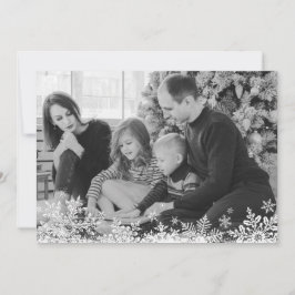 Cartes Pour Fêtes Annuelles SnowflakeCustom Photo Merry and Bright Christmas