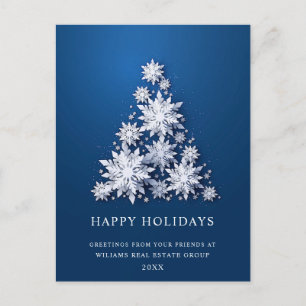 Cartes Pour Fêtes Annuelles Snowflakes 3D Christmas Tree Salutation d'entrepri
