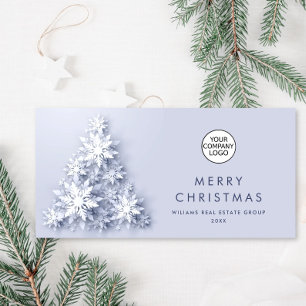 Cartes Pour Fêtes Annuelles Snowflakes 3D Christmas Tree Salutation d'entrepri